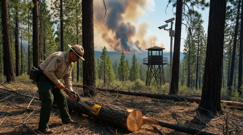 Лесные пожары и профилактика: техника, волонтёры, причины возгораний и штрафы - иллюстрация